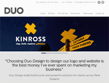 Tablet Screenshot of duodesign.co.nz